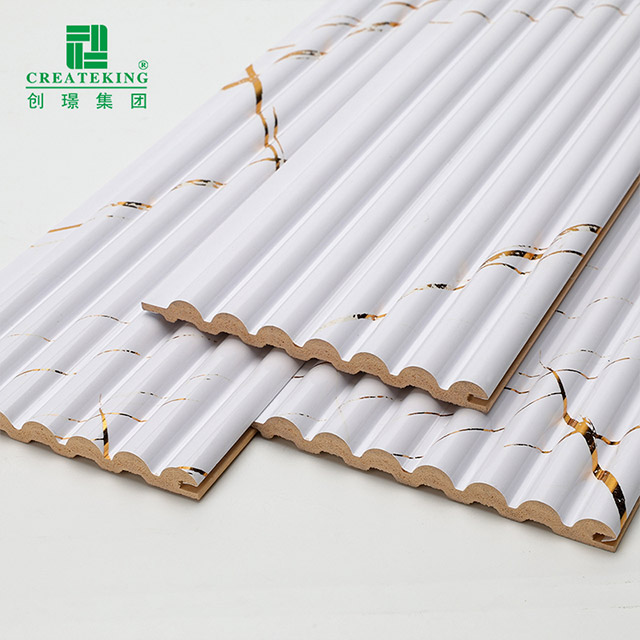 Panneau mural demi-rond solide en marbre blanc doré 105,5 x 8,5 mm