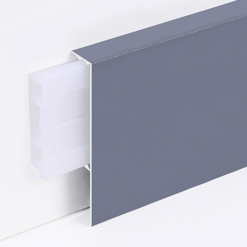 Plinthe en alliage d'aluminium 60*11mm