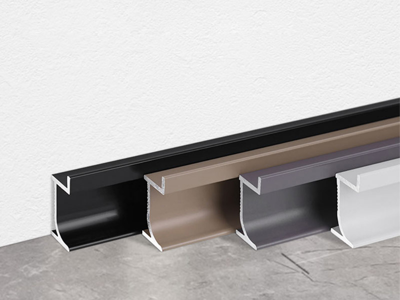 Plinthe en aluminium encastr&eacute;e 20*12 mm