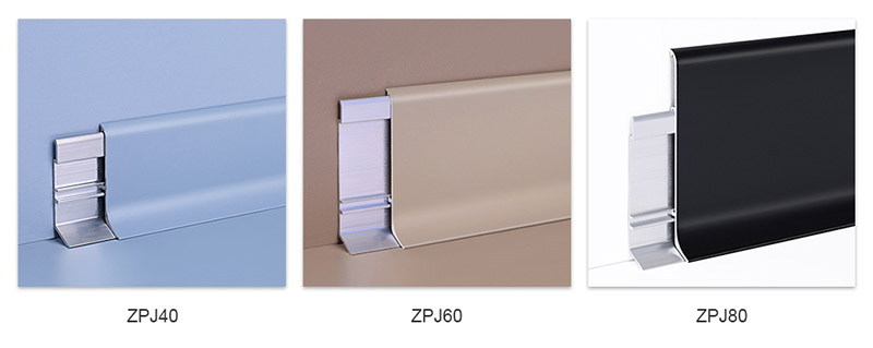 Plinthes de sol en aluminium