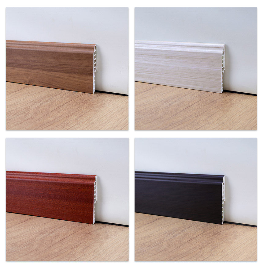 La plinthe en langue d'agneau en PVC offre des options d'installation flexibles. Appliquez de l'adh&eacute;sif de construction en forme de S &agrave; l'arri&egrave;re du produit et collez-le sur la base du mur. Vous pouvez &eacute;galement utiliser un pistolet &agrave; clous pour enfoncer des clous dans la surface de la plinthe. Pour une finition plus raffin&eacute;e, nous vous recommandons de peindre les t&ecirc;tes de clous avec une peinture de couleur assortie.