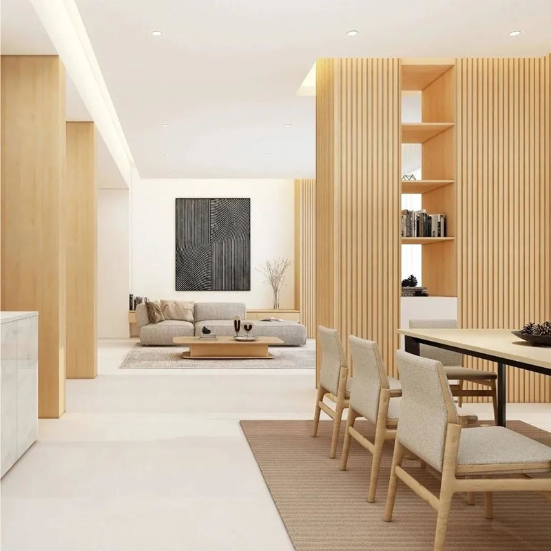 d&eacute;coration int&eacute;rieure de panneau de mur de wpc