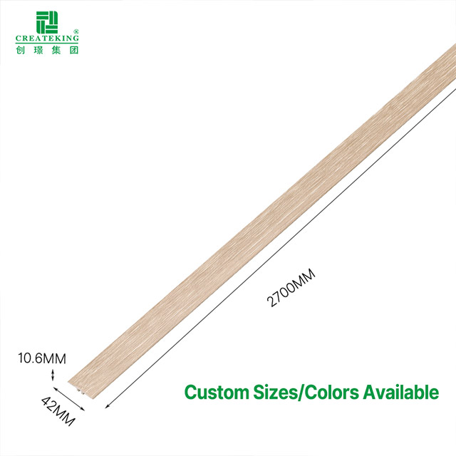 Bande de seuil de porte effet bois SPC 42*6.6mm 