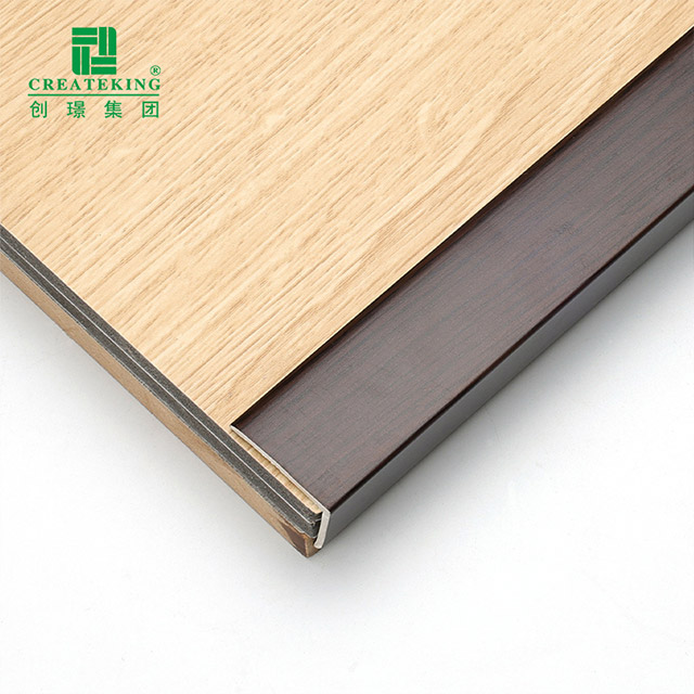 Bandes de bordure de parquet en bois massif en forme de L en PVC 30*25 mm