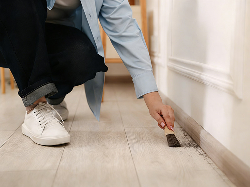 nettoyer les plinthes