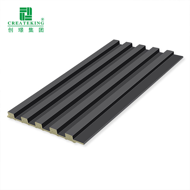 Panneaux muraux solides cannelés à grain de bois 159 * 12 mm