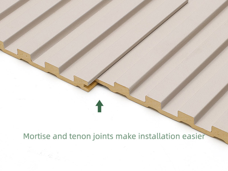 Panneaux muraux cannel&eacute;s solides en PVC 130*7.8mm