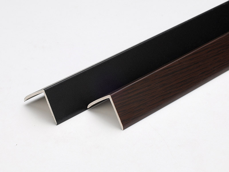 Bandes de bordure de parquet en bois massif en forme de L en PVC 30*25 mm