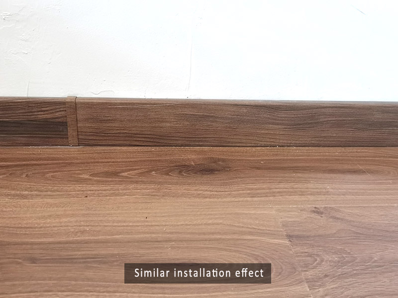 Plinthe &agrave; clipser en PVC 60*12 mm