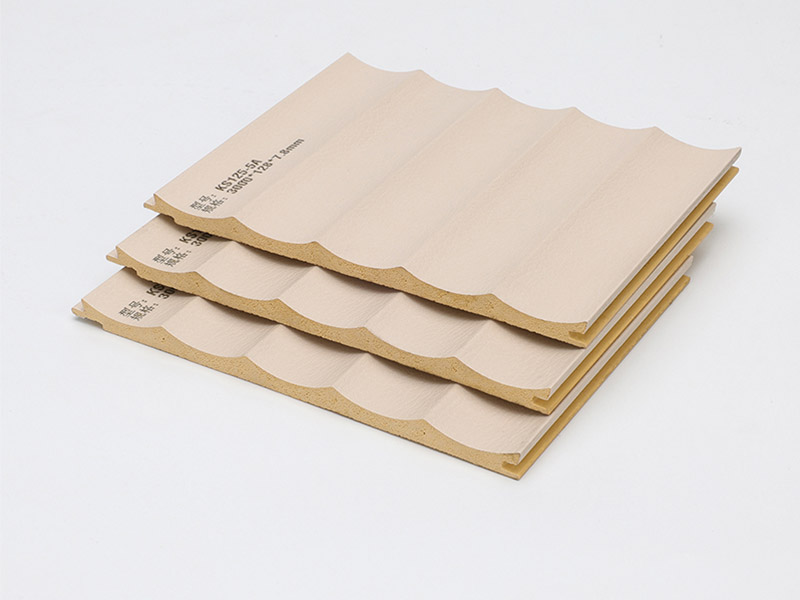 Panneaux muraux cannel&eacute;s concaves de 128*7.8mm