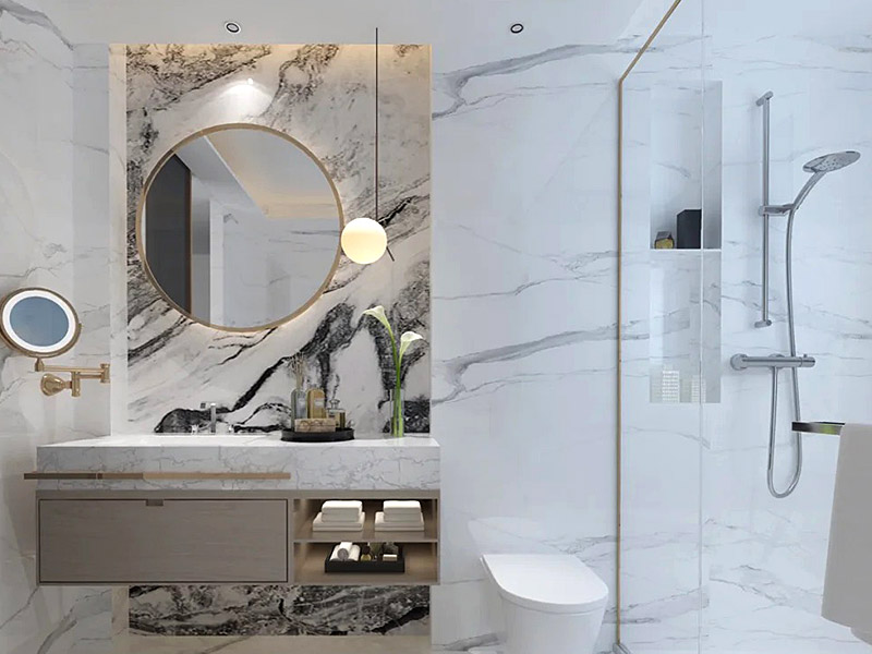 panneaux muraux en PVC pour salle de bain