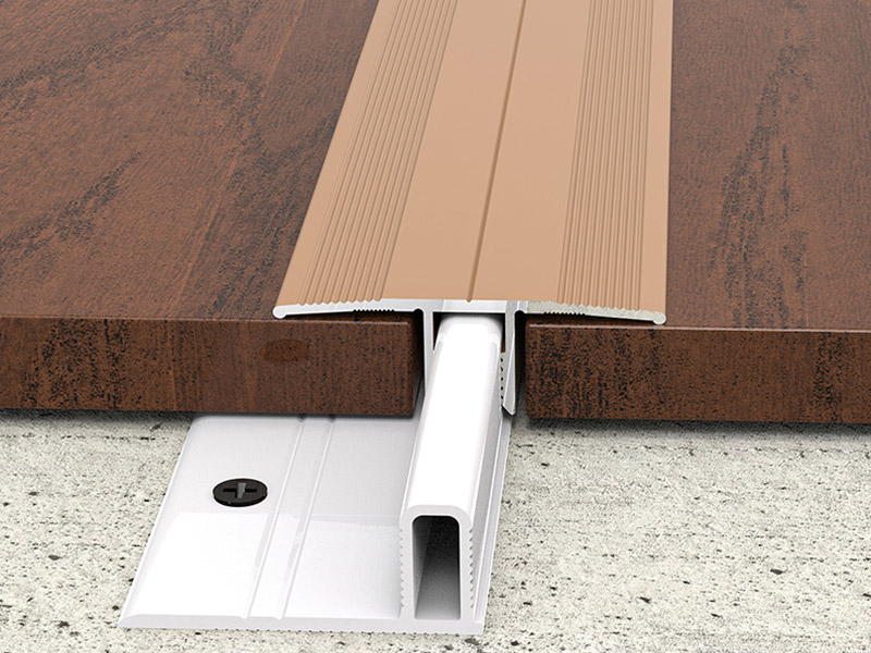 Bande de transition en aluminium pour plancher en T
