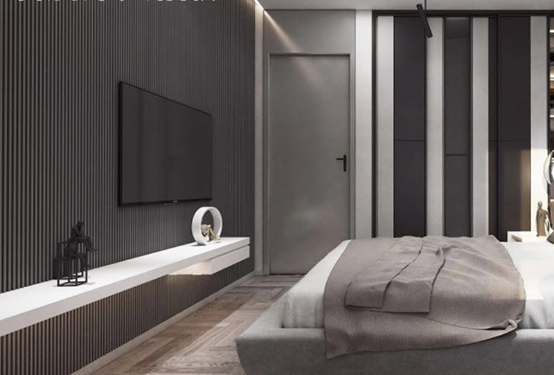 Panneau mural composite bois plastique