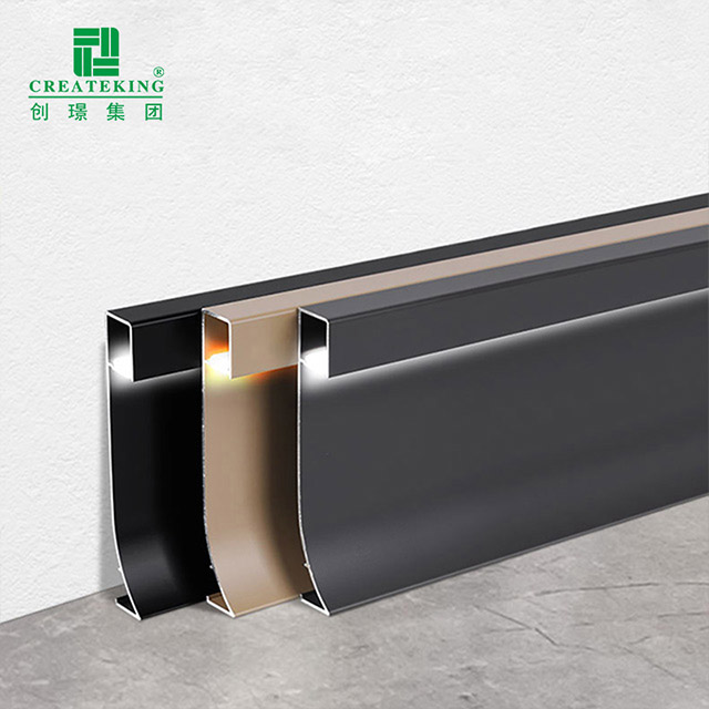 Plinthe en aluminium LED 80*9mm