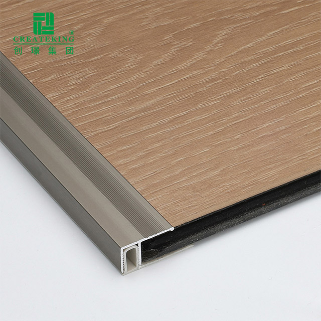 Profilé d'extrémité en métal 11,71 x 22 mm pour revêtement de sol stratifié