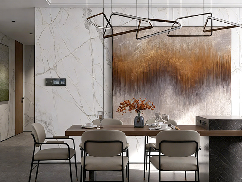 panneaux muraux en cristal de carbone