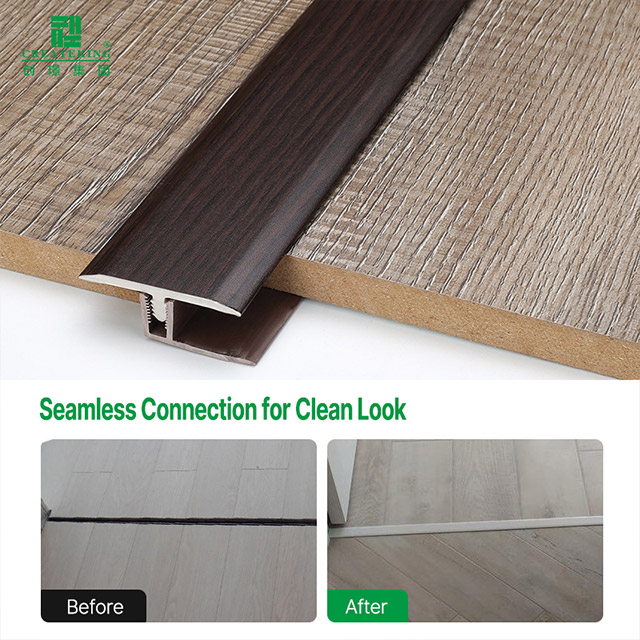 Bandes de bord de sol en forme de T en PVC 40*12,6 mm