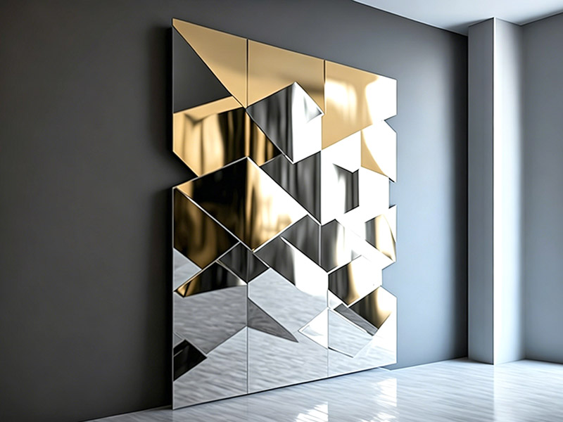Lambris de mur de miroir