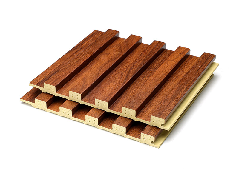 Panneaux muraux solides cannel&eacute;s &agrave; grain de bois 159*12 mm