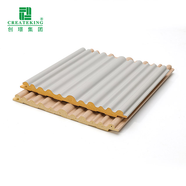 Grille en forme de vague en bois massif 159*11mm