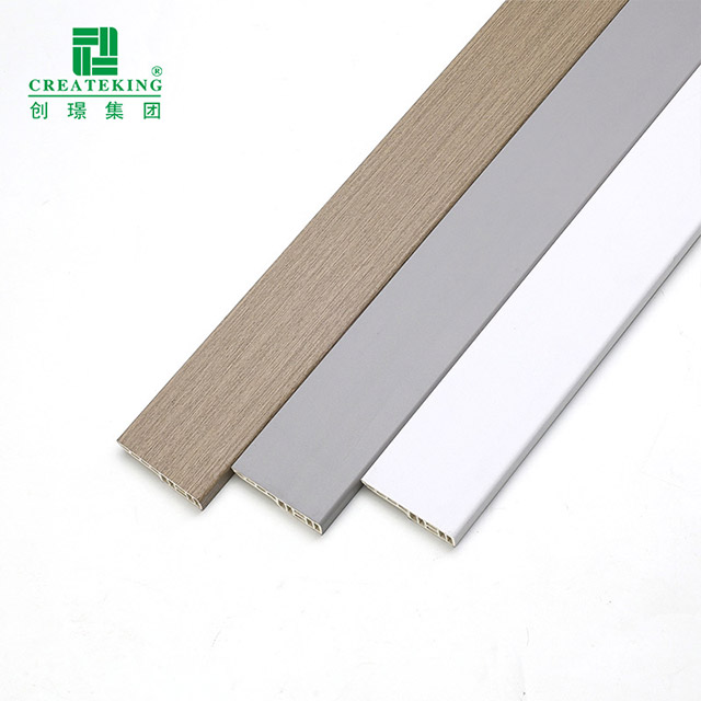 Plinthe imperméable de SPC de 60*12mm