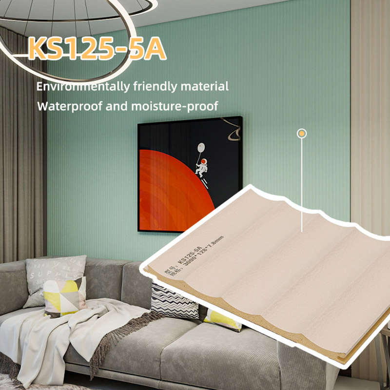 Panneaux muraux cannel&eacute;s concaves de 128*7.8mm