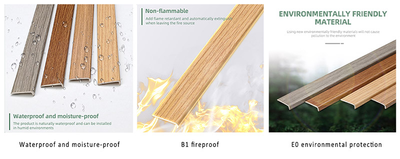 Profil&eacute;s de bordure de sol en PVC en forme de L 20*4,5 mm