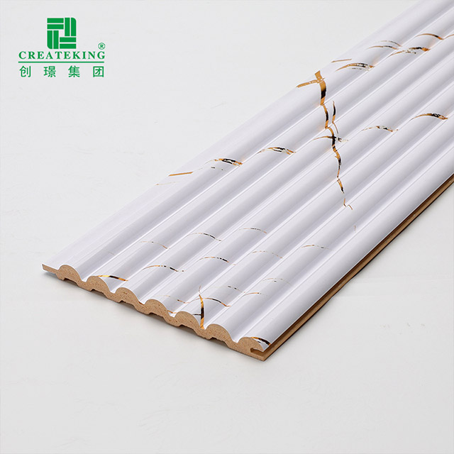 Panneau mural demi-rond solide en marbre blanc doré 105,5 x 8,5 mm