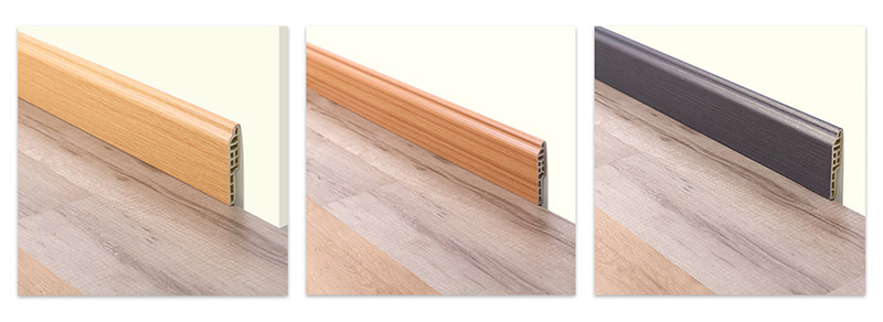 Plinthe en langue d'agneau en PVC 80*14 mm