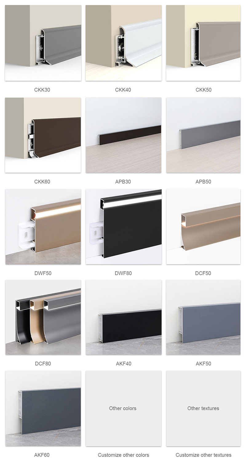 Plinthes en aluminium