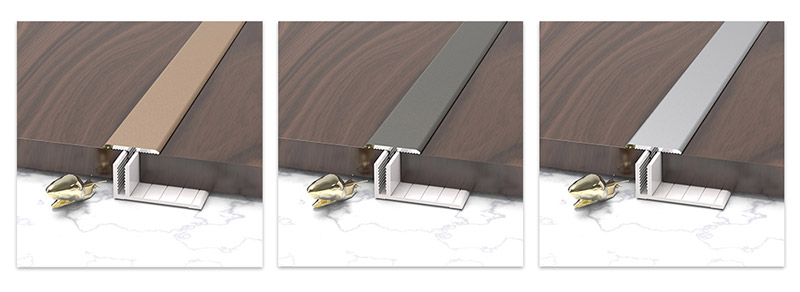 Garniture de bord en alliage d'aluminium en forme de T de 18 x 11,4 mm.