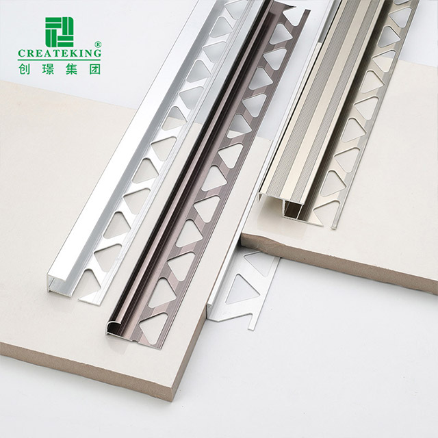Garniture de carrelage en aluminium en forme de L de 11,8x23 mm