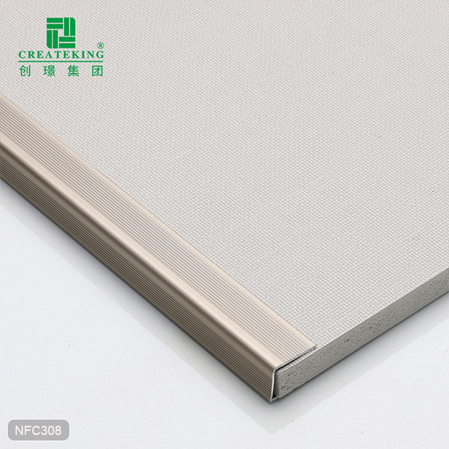 Bande de bordure de sol en alliage d'aluminium en forme de C de 26,9x14,3 mm