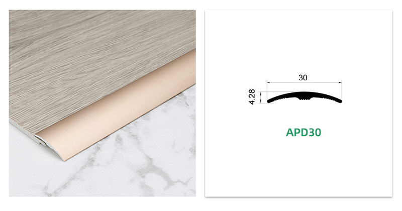 Bande de transition universelle pour sol en aluminium