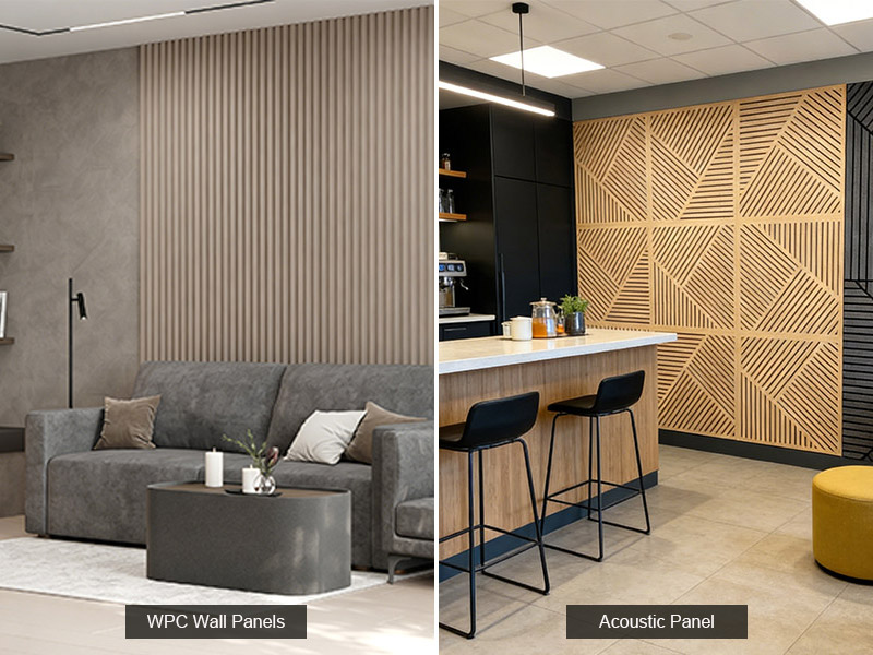 Quelle est la différence entre un panneau WPC et un panneau acoustique ?