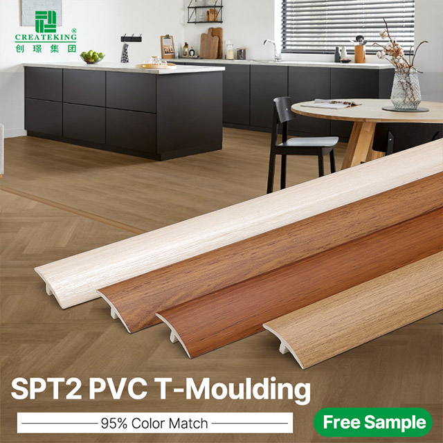 Bandes de transition de sol SPC en forme de T de 25 * 4 mm
