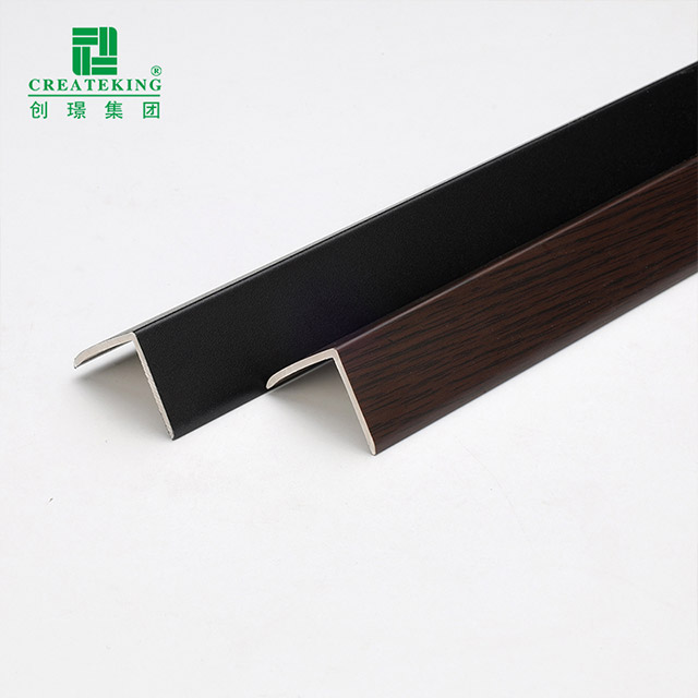 Bandes de bordure de parquet en bois massif en forme de L en PVC 30*25 mm