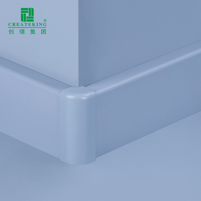 Foshan fabricant mur d'installation facile plinthe en aluminium