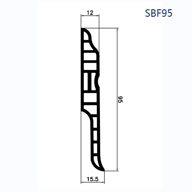 Plinthe murale SBF95