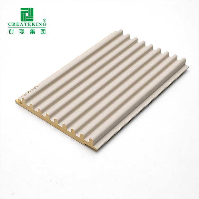Panneaux muraux cannelés solides demi-ronds de 99,5 x 15 mm