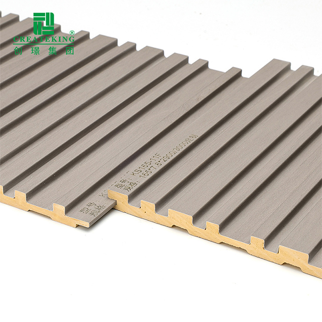 Panneaux muraux cannelés solides en PVC anti-moisissure 165*7,8 mm