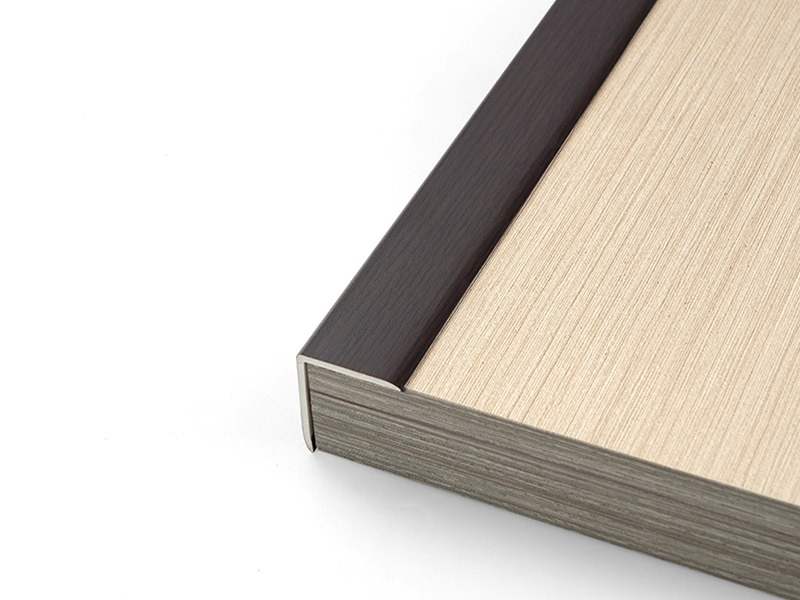 Bandes de bordure de parquet en bois massif en forme de L en PVC 30*25 mm