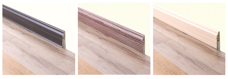 Options de couleur des plinthes en PVC