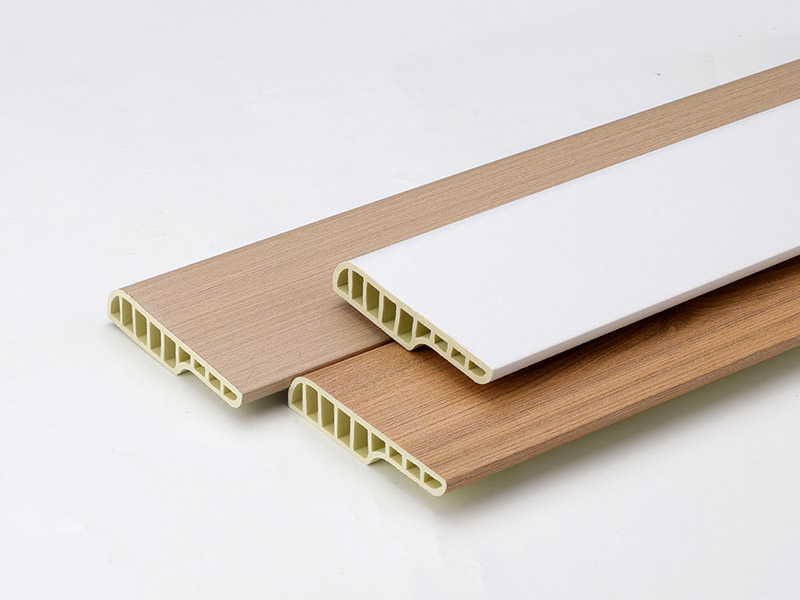 Plinthe ronde de crayon de PVC de 75*15mm