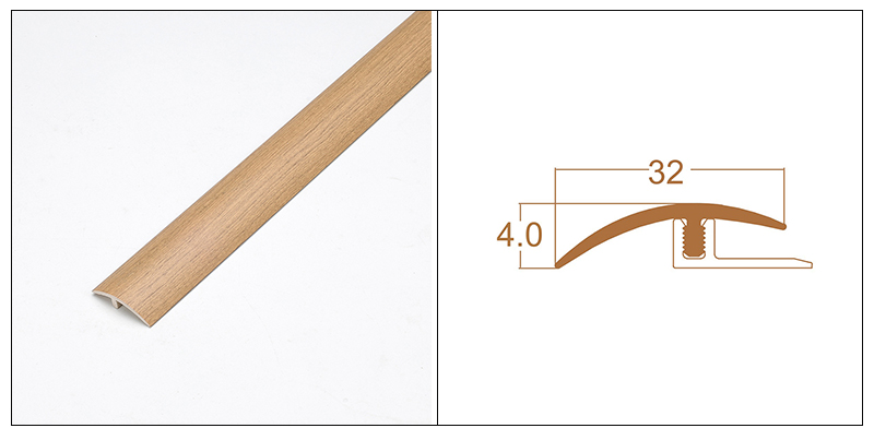 Bande de transition pour rev&ecirc;tement de sol Spc &agrave; grain de bois 32*4 mm