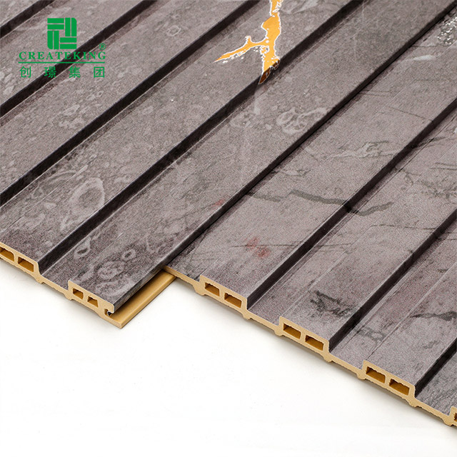 Panneau mural creux cannelé en PVC imperméable 155*17mm