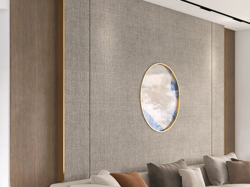 panneaux muraux imitation tissu