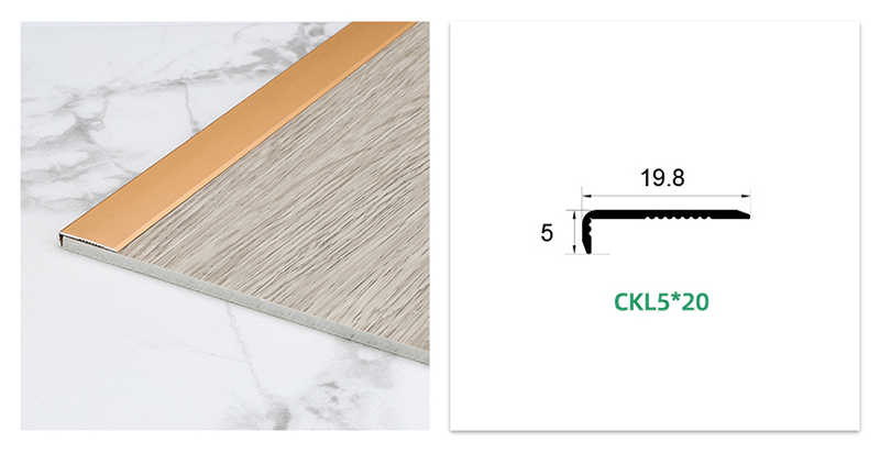 Protection d'angle de plancher en m&eacute;tal en forme de L