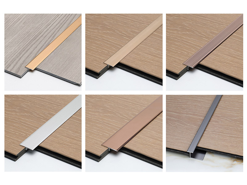 Garniture de bord de sol en forme de T en alliage d'aluminium | Une solution de transition de sol durable et élégante