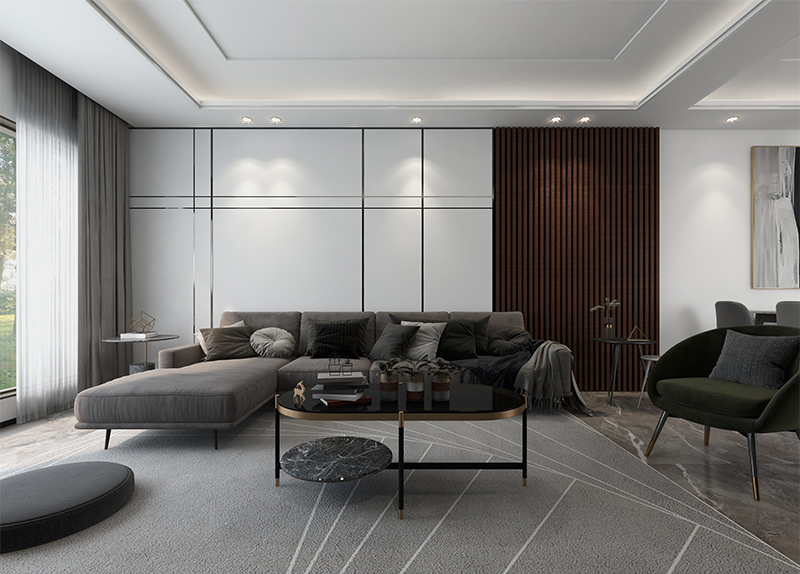 panneau mural en plastique bois 3d